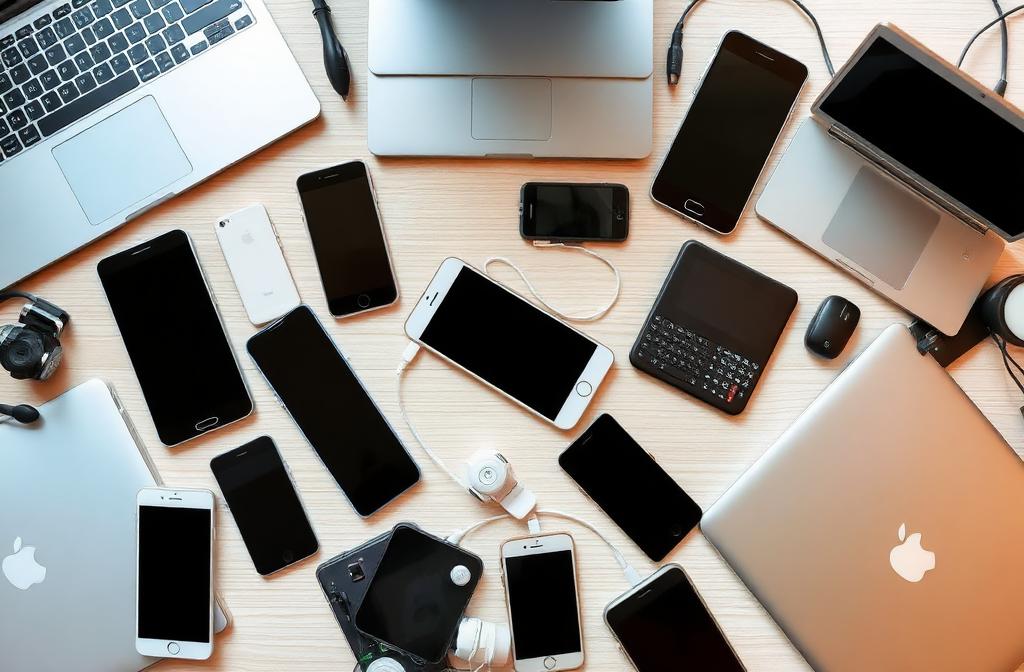 Collection of electronics